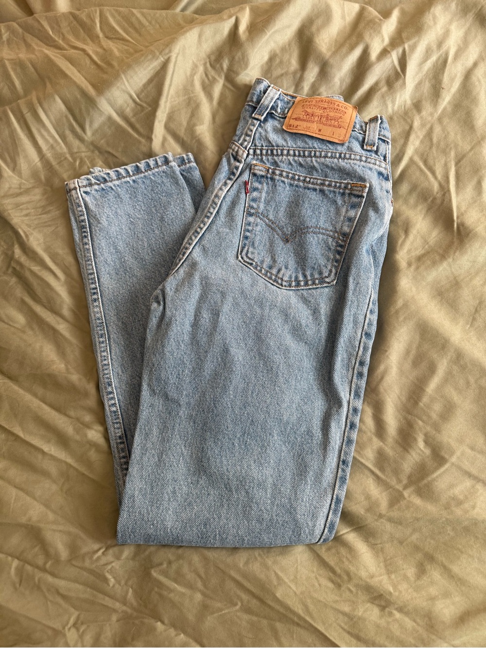 Levi's Light Blue High-Rise Straight Jeans